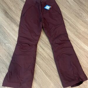 Columbia Burgundy Women's Snow Pants
